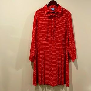 Draper James polka dot dress size 16